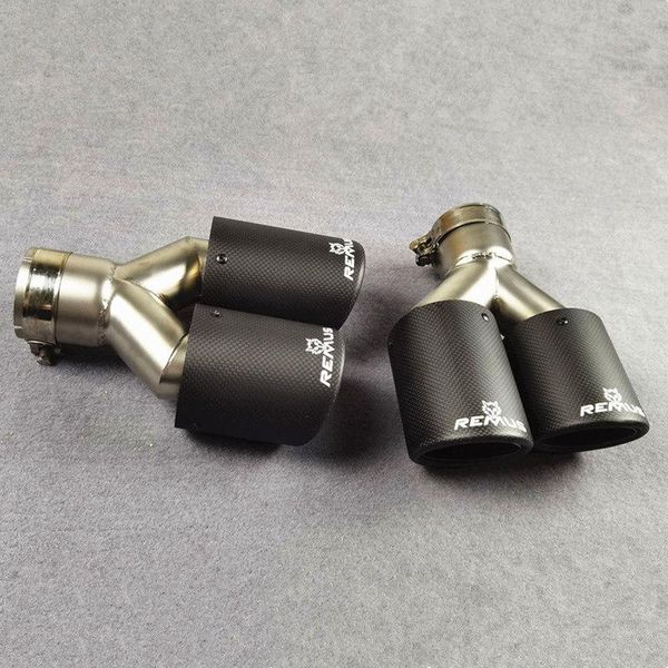 motorcycle exhaust system 2pcs matte carbon fiber dual tip end tail rear silver stainless steel muffler pipe for universal remus y style
motorcycle exhaust system 2pcs matte carbon fiber dual tip end tail rear silver stainless steel muffler pipe for universal remus y style
