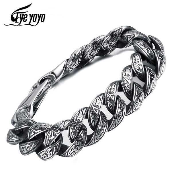hip mens cuban link chain bracelet punk stainless steel vintage black man wristband bracelets bangle fashion jewelry charm, Golden;silver
hip mens cuban link chain bracelet punk stainless steel vintage black man wristband bracelets bangle fashion jewelry charm, Golden;silver