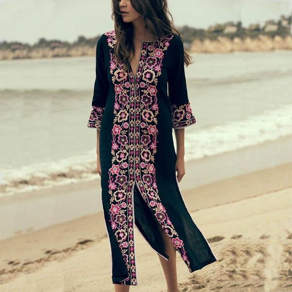 casual dresses orgypsy summer dress women 100% rayon floral embroidery white hippie v-neck flare sleeves straight vestidos, Black;gray
casual dresses orgypsy summer dress women 100% rayon floral embroidery white hippie v-neck flare sleeves straight vestidos, Black;gray