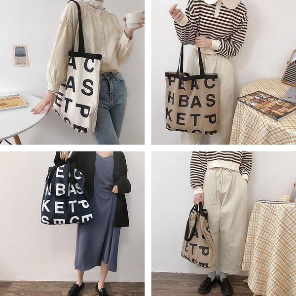 korea ins spring 2021 large capacity canvas bag handbag letter hand shoulder crossbody bags
korea ins spring 2021 large capacity canvas bag handbag letter hand shoulder crossbody bags