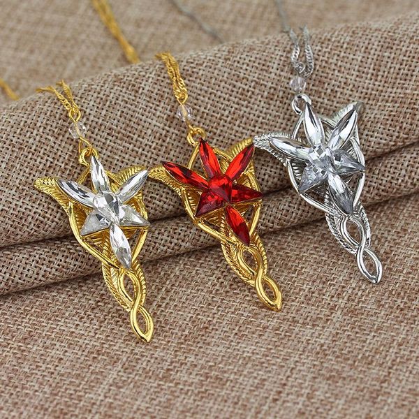 pendant necklaces gold/silver color the arwen evenstar necklace red/white crystal stones charm jewelery gifts for women cosplay
pendant necklaces gold/silver color the arwen evenstar necklace red/white crystal stones charm jewelery gifts for women cosplay