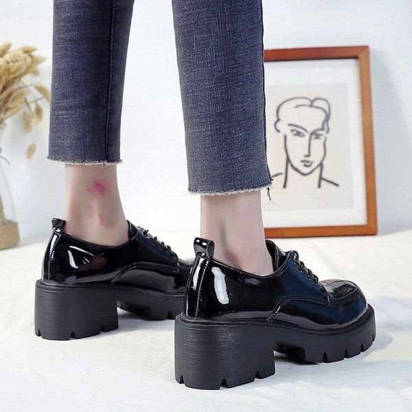 boots women round toe chunky lace up high heels ankle for spring woman patent leather shoes platform ladies drop, Black
boots women round toe chunky lace up high heels ankle for spring woman patent leather shoes platform ladies drop, Black