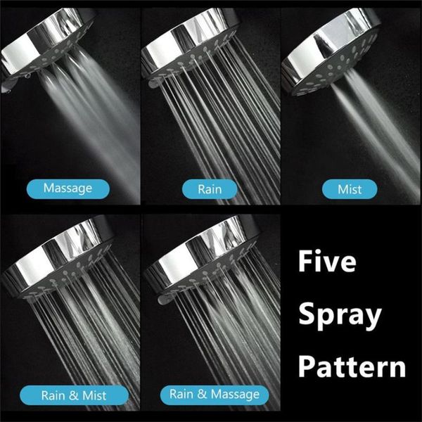 bathroom shower heads high flow hand pressure 4 inch 5-setting adjustable handheld spray #0111 a#487
bathroom shower heads high flow hand pressure 4 inch 5-setting adjustable handheld spray #0111 a#487