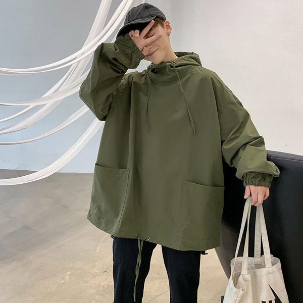 men's hoodies & sweatshirts solid color tooling hoodie men's korean fashion loose casual jacket streetwear stand-up collar coat, Black
men's hoodies & sweatshirts solid color tooling hoodie men's korean fashion loose casual jacket streetwear stand-up collar coat, Black