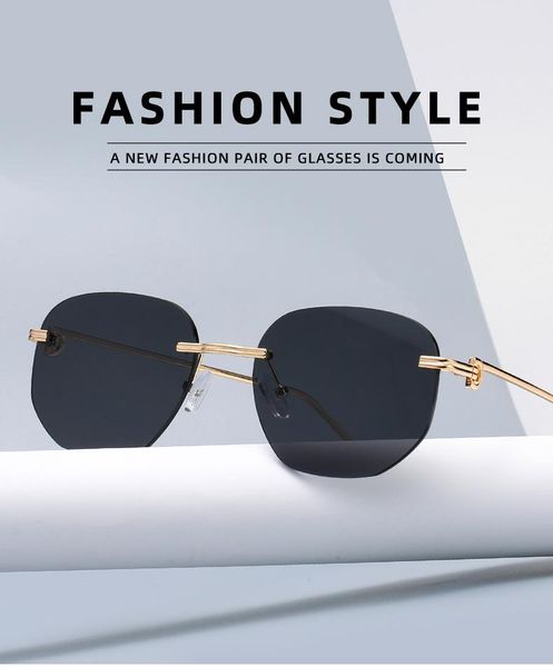 sunglasses 2021 small border trimming for women fashion rimless thin temples sun glasses men trend street sytle eyegalssesuv, White;black
sunglasses 2021 small border trimming for women fashion rimless thin temples sun glasses men trend street sytle eyegalssesuv, White;black