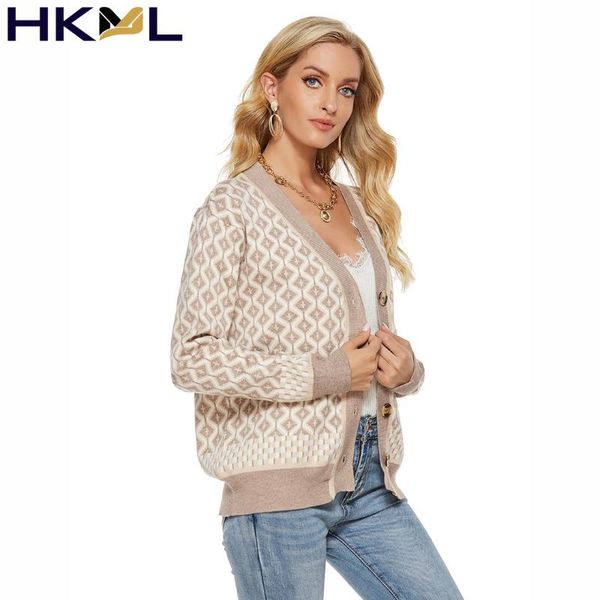 women's knits & tees knitting cardigans sweater diamond pattern color contrast loose casual knitted cardigan jacket, White
women's knits & tees knitting cardigans sweater diamond pattern color contrast loose casual knitted cardigan jacket, White