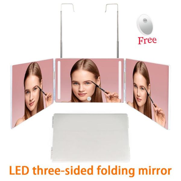 mirrors trifold cosmetic mirror with mini 10x magnification portable rechargeable led for home bathroon bedroom hanw88
mirrors trifold cosmetic mirror with mini 10x magnification portable rechargeable led for home bathroon bedroom hanw88