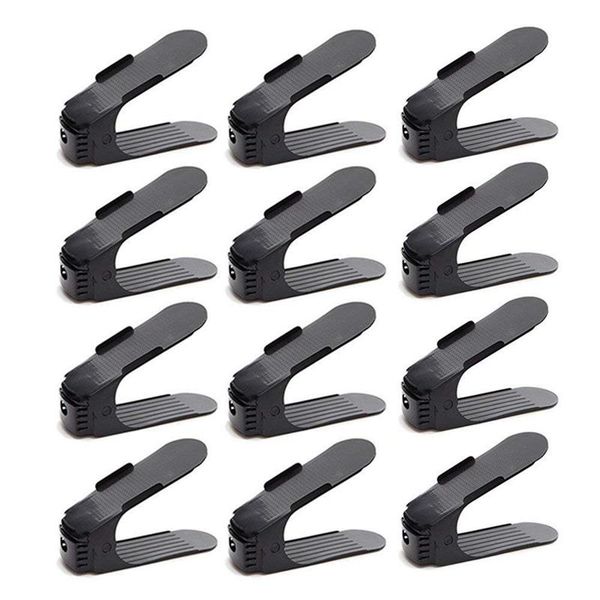 adjustable shoe organizer-shoe slot space saver rack holder (12 pcs-black) clothing & wardrobe storage
adjustable shoe organizer-shoe slot space saver rack holder (12 pcs-black) clothing & wardrobe storage
