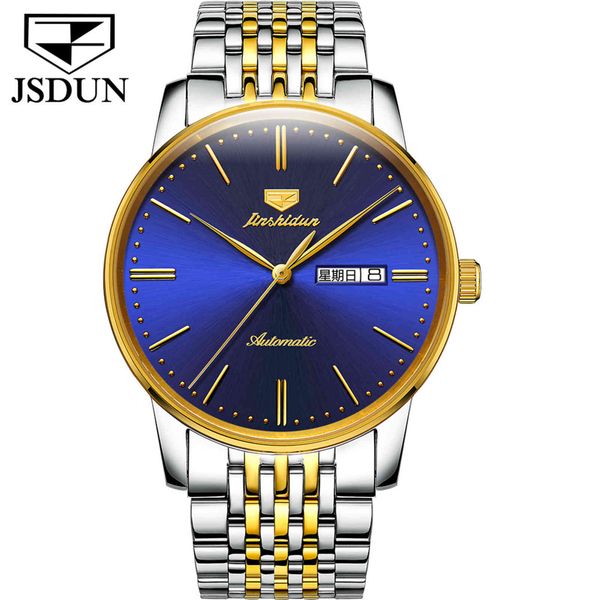 jsdun brand stainless automatic mechanical watch, tungsten steel material, waterproof, luminous,japanese luxury men's, Slivery;brown
jsdun brand stainless automatic mechanical watch, tungsten steel material, waterproof, luminous,japanese luxury men's, Slivery;brown