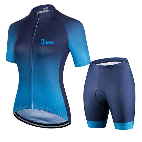 racing sets 2021xama pro women's black blue gradient color short sleeve cycling jersey conjunto feminino ciclismo maillot mujer summer
racing sets 2021xama pro women's black blue gradient color short sleeve cycling jersey conjunto feminino ciclismo maillot mujer summer