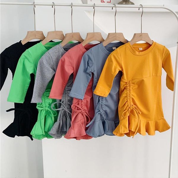 korean style girls spring kids girl dresses clothes long sleeve casual children cute ruffle hem rt828, Red;yellow
korean style girls spring kids girl dresses clothes long sleeve casual children cute ruffle hem rt828, Red;yellow