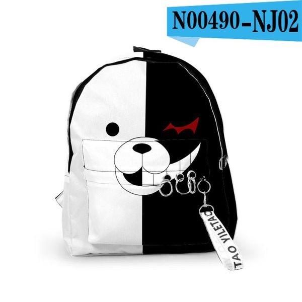 backpack danganronpa black white bear school bags mochila travel ribbon ring circle small for boys girls
backpack danganronpa black white bear school bags mochila travel ribbon ring circle small for boys girls