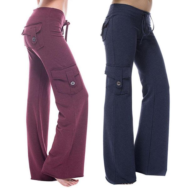 autumn multi pocket button stretch womens pants trousers slim fit sport, Black;white
autumn multi pocket button stretch womens pants trousers slim fit sport, Black;white