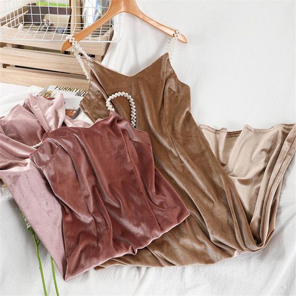 fashion pearl elegant dress women pink spaghetti strap party night club long 2021 robe femme vestidos mujer casual dresses, Black;gray
fashion pearl elegant dress women pink spaghetti strap party night club long 2021 robe femme vestidos mujer casual dresses, Black;gray
