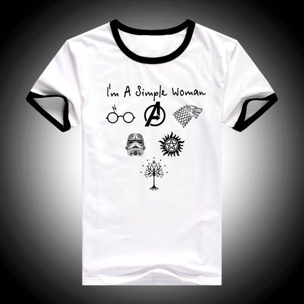 ropa mujer vogue camiseta women im a simple friend female harajuku streetwear, White
ropa mujer vogue camiseta women im a simple friend female harajuku streetwear, White