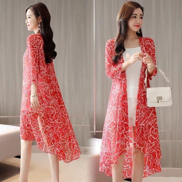women's blouses & shirts 2021 bohemian printed 3/4 sleeve summer beach wear midi kimono cardigan tunic women chiffon blouse shirt femm, White
women's blouses & shirts 2021 bohemian printed 3/4 sleeve summer beach wear midi kimono cardigan tunic women chiffon blouse shirt femm, White
