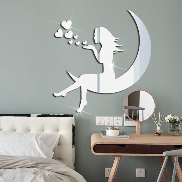 wall stickers moon goddess acrylic mirror sticker baby bedroom decor living room home decoration accessories
wall stickers moon goddess acrylic mirror sticker baby bedroom decor living room home decoration accessories