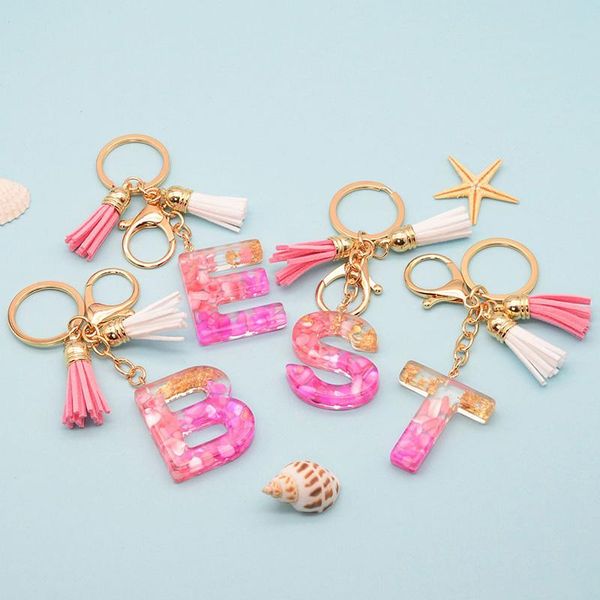 keychains fashion pink plastic letters tassel key ring a-z initial resin handbag pendant cute chain accessories, Silver
keychains fashion pink plastic letters tassel key ring a-z initial resin handbag pendant cute chain accessories, Silver