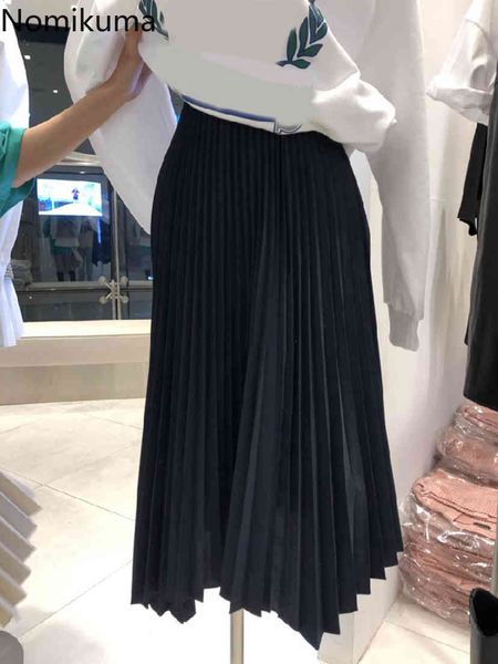 nomikuma spring new high waist women skirt causal korean pleated a-line mid-calf skirts fashion elegant faldas mujer 6e938 210427, Black
nomikuma spring new high waist women skirt causal korean pleated a-line mid-calf skirts fashion elegant faldas mujer 6e938 210427, Black