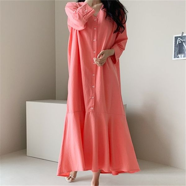 spring summer black v-neck solid color single breasted there quarter sleeve loose long ruffles shirt dress 2f0474 210510, Black;gray
spring summer black v-neck solid color single breasted there quarter sleeve loose long ruffles shirt dress 2f0474 210510, Black;gray