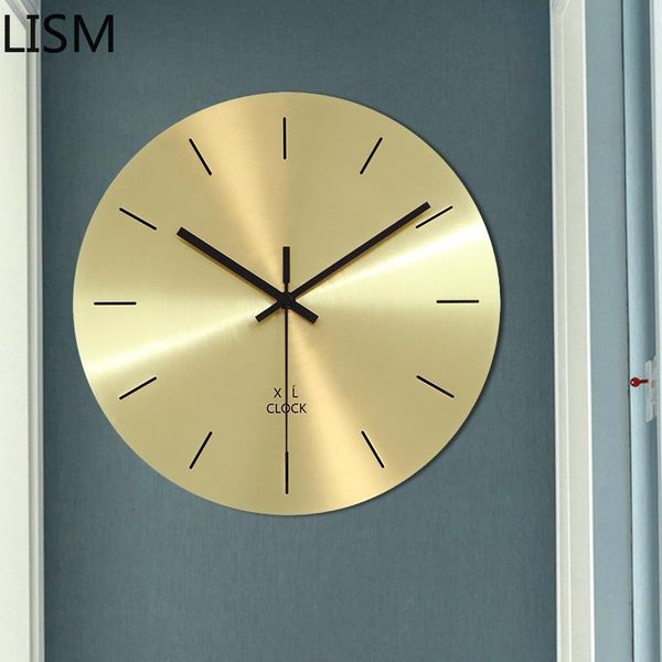 wall clocks round clock quartz silent modern design art metal nordic light luxury sand golden reloj pared decorativo
wall clocks round clock quartz silent modern design art metal nordic light luxury sand golden reloj pared decorativo