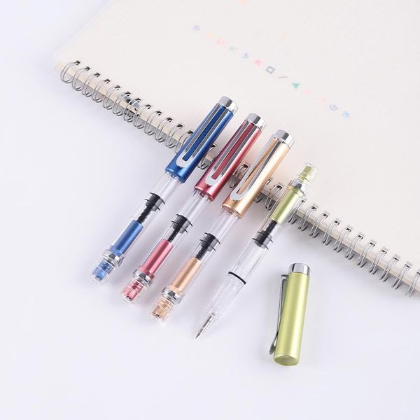 fountain pens multicolor transparent super large capacity plastic piston pen for business writing office school supplies stationery gifts
fountain pens multicolor transparent super large capacity plastic piston pen for business writing office school supplies stationery gifts