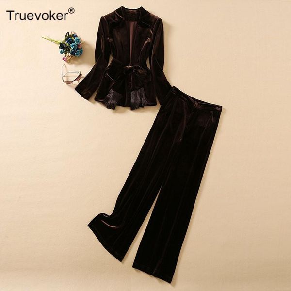 women's two piece pants truevoker runway spring fashion sets high end long sleeve velvet blazers with tassel sashes + pant party clothi, White
women's two piece pants truevoker runway spring fashion sets high end long sleeve velvet blazers with tassel sashes + pant party clothi, White