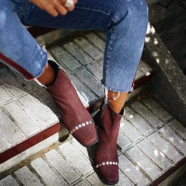 boots women shoes autumn winter chunky high heels punk ankle rivet square toe platform ladies booties big size, Black
boots women shoes autumn winter chunky high heels punk ankle rivet square toe platform ladies booties big size, Black