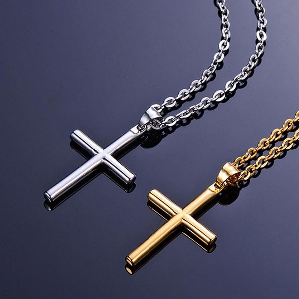 pendant necklaces mens jewelry on the neck gold cross pendants necklace stainless steel hip hop rock gifts for men accessories, Silver
pendant necklaces mens jewelry on the neck gold cross pendants necklace stainless steel hip hop rock gifts for men accessories, Silver