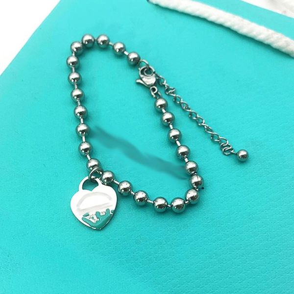 link, chain heart bracelets for women stainless steel bead bracelet fashion simple couple on hand wholesale gifts woman, Black
link, chain heart bracelets for women stainless steel bead bracelet fashion simple couple on hand wholesale gifts woman, Black