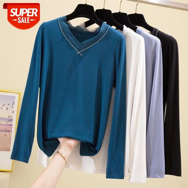2021 long sleeve t shirt women autumn slim lace diamonds t-shirt female korean cotton tshirt woman clothes tee shirt femme #dv6g, White
2021 long sleeve t shirt women autumn slim lace diamonds t-shirt female korean cotton tshirt woman clothes tee shirt femme #dv6g, White