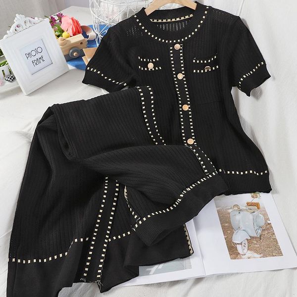 two piece dress women knit loungewear sets 2021 summer korean tracksuit woman sweater + pants 2 set knitted tracksuits, White
two piece dress women knit loungewear sets 2021 summer korean tracksuit woman sweater + pants 2 set knitted tracksuits, White