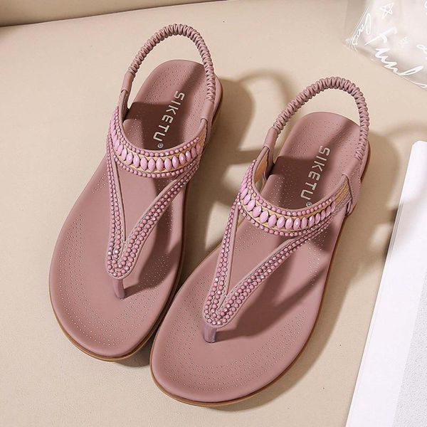 sandals women ladies summer bohemia beach crystal casual elastic band flat shoes open toe woman flip flop, Black
sandals women ladies summer bohemia beach crystal casual elastic band flat shoes open toe woman flip flop, Black