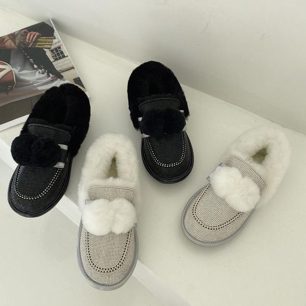 boots women snow boot upper diamond fur ball warm wool ladies fashion shoes female footwear 2021 season winther, Black
boots women snow boot upper diamond fur ball warm wool ladies fashion shoes female footwear 2021 season winther, Black