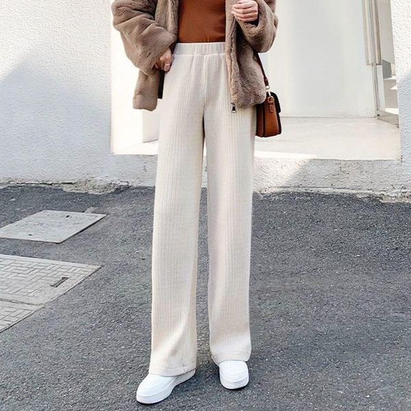 women's pants & capris 2021 spring autumn casual loose wide leg female fashion full length trousers ladies high waist leggings q226, Black;white
women's pants & capris 2021 spring autumn casual loose wide leg female fashion full length trousers ladies high waist leggings q226, Black;white