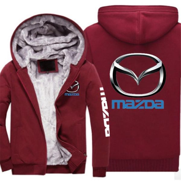 men's hoodies & sweatshirts mazda logo mens hooded zipper warm sportswear print plus velvet thicken outwear for men, Black
men's hoodies & sweatshirts mazda logo mens hooded zipper warm sportswear print plus velvet thicken outwear for men, Black