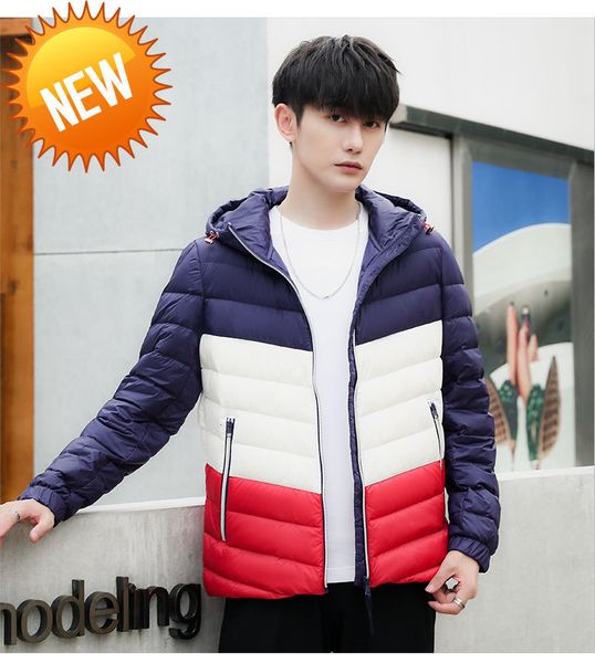 man patchwork color ultra light down jacket hooded soft fabric sports design lovers pack jackets winter autumn warm coat, Black
man patchwork color ultra light down jacket hooded soft fabric sports design lovers pack jackets winter autumn warm coat, Black