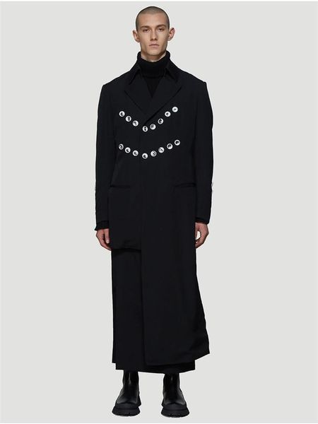 men's suits & blazers jacket fashion stage catwalk style long loose large size multi-button irregular coat, White;black
men's suits & blazers jacket fashion stage catwalk style long loose large size multi-button irregular coat, White;black
