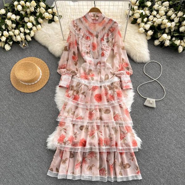 casual dresses 2022 women vintage print ruffled long sleeve girl dress layer, Black;gray
casual dresses 2022 women vintage print ruffled long sleeve girl dress layer, Black;gray