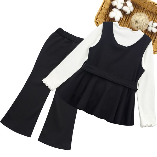 kids clothes vest + t shirt + pants clothing for girls spring autumn outfit for girls teen childrens school suits 6 8 10 12 14, White
kids clothes vest + t shirt + pants clothing for girls spring autumn outfit for girls teen childrens school suits 6 8 10 12 14, White