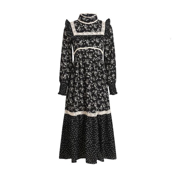 casual dresses brand design luxury polka dot floral long dress stand-up collar ruffled lace slim vintage women autumn winter party clothes, Black;gray
casual dresses brand design luxury polka dot floral long dress stand-up collar ruffled lace slim vintage women autumn winter party clothes, Black;gray