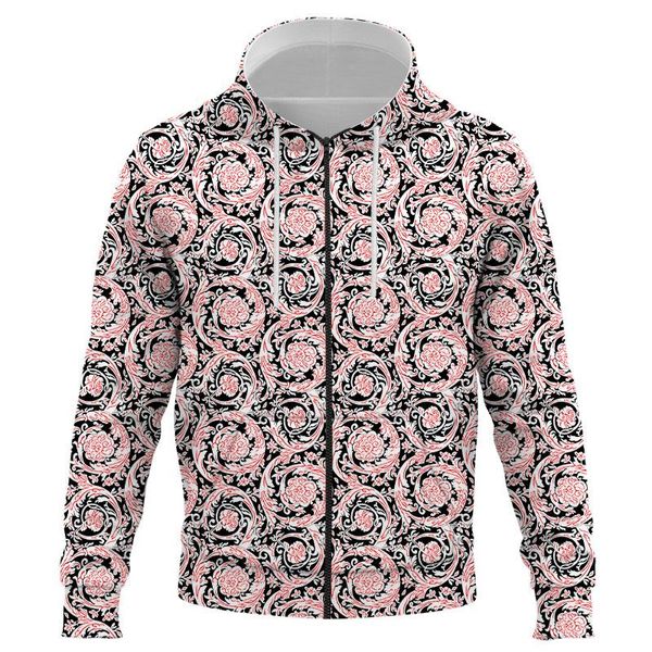 men's hoodies & sweatshirts 2021 flower zipper hoodie men sweatshirt lounge wear fashion abstract pattern hooded 3d streetwear clothing, Black
men's hoodies & sweatshirts 2021 flower zipper hoodie men sweatshirt lounge wear fashion abstract pattern hooded 3d streetwear clothing, Black