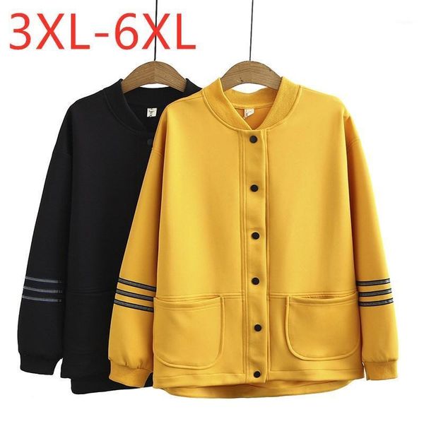 ladies autumn winter plus size jacket for women large casual loose long sleeve yellow pocket short coat 3xl 4xl 5xl 6xl, Black;brown
ladies autumn winter plus size jacket for women large casual loose long sleeve yellow pocket short coat 3xl 4xl 5xl 6xl, Black;brown