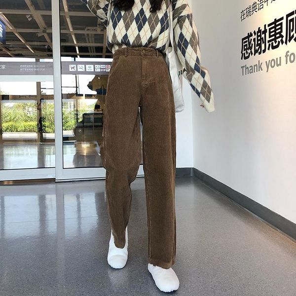 pants women wide leg high waist trousers autumn winter casual long harajuku streetwear beige 2021 women's & capris, Black;white
pants women wide leg high waist trousers autumn winter casual long harajuku streetwear beige 2021 women's & capris, Black;white