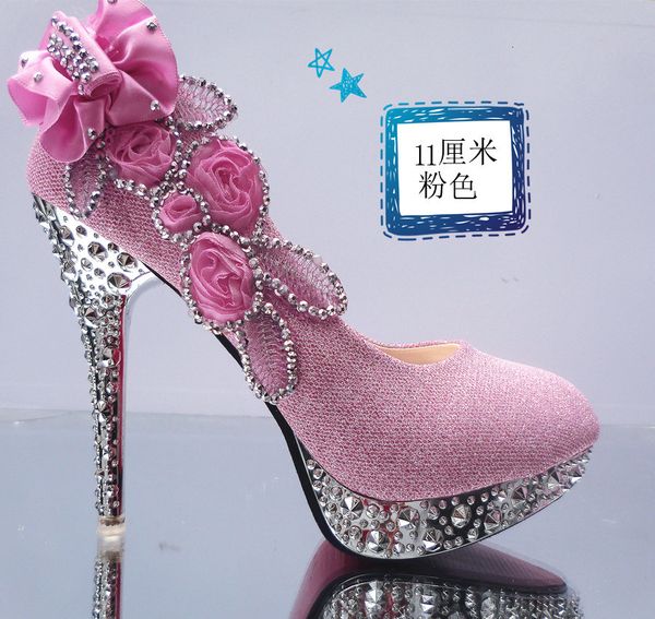 sandals autumn gift women high heels stiletto platform rhinestone round toe large size single bridal wedding shoes, Black
sandals autumn gift women high heels stiletto platform rhinestone round toe large size single bridal wedding shoes, Black