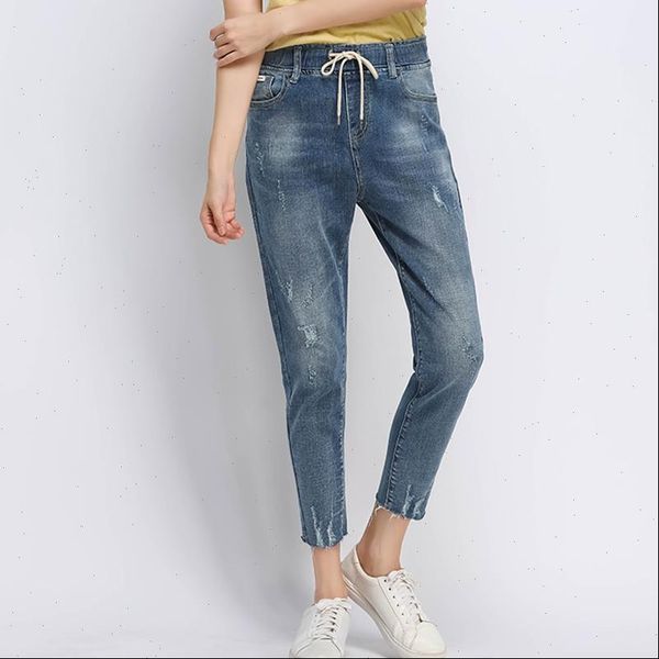 elastic waist ripped nine women jeans point pants european and american thin loose beggar jean plus size l 6xl 7xl, Blue
elastic waist ripped nine women jeans point pants european and american thin loose beggar jean plus size l 6xl 7xl, Blue
