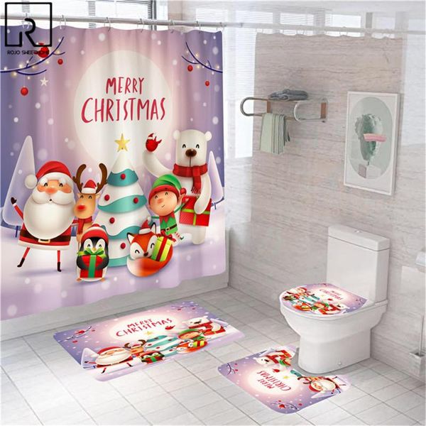 shower curtains christmas bathroom curtain decorations year's 3d screen fabric toilet bath mat set accessories sets
shower curtains christmas bathroom curtain decorations year's 3d screen fabric toilet bath mat set accessories sets