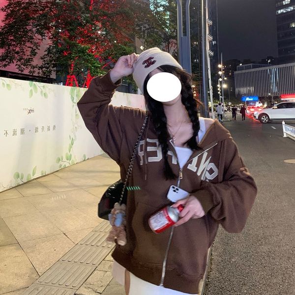 2021 new mocha girls hooded cardigan loose casual autumn wear american sweater jacket women, Black
2021 new mocha girls hooded cardigan loose casual autumn wear american sweater jacket women, Black