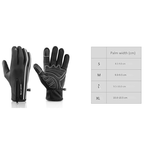winter cycling gloves with wrist support contact screen outdoor sports anti-slip bike full finger, Black
winter cycling gloves with wrist support contact screen outdoor sports anti-slip bike full finger, Black