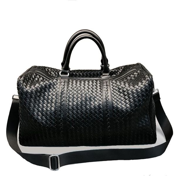 large capacity woven pattern travel duffle big bag women's waterproof leather hand luggage bags short trip men sports package duffel
large capacity woven pattern travel duffle big bag women's waterproof leather hand luggage bags short trip men sports package duffel